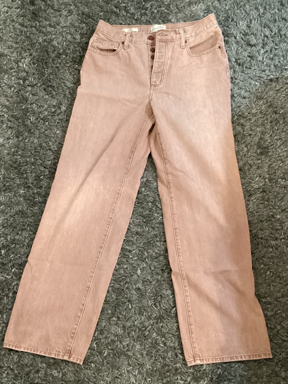 Universal Thread Straight-Leg Jeans in Blush Pink